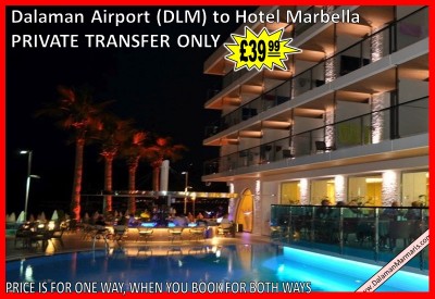Dalaman Airport (DLM) to Hotel Marbella Marmaris